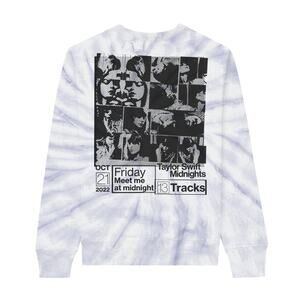 SOLD OUT Taylor Swift Midnights Tie Dye Crewneck (M)